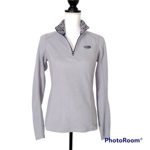 The North Face Glacier Half Zip Fleece Gray  Pullover